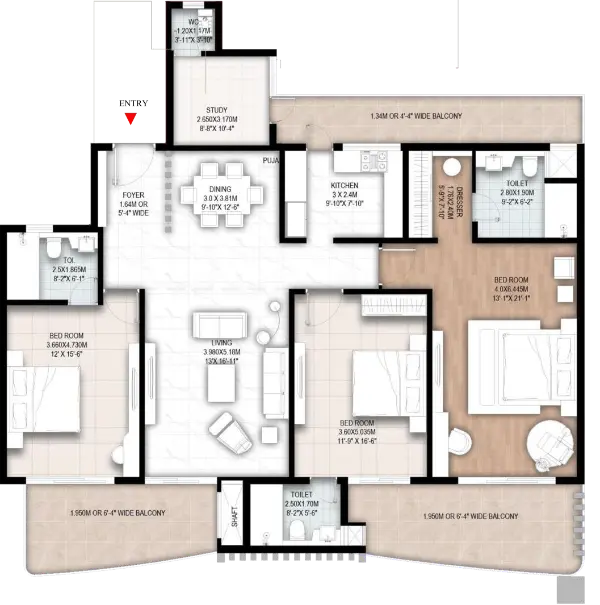 3BHK Unit 3